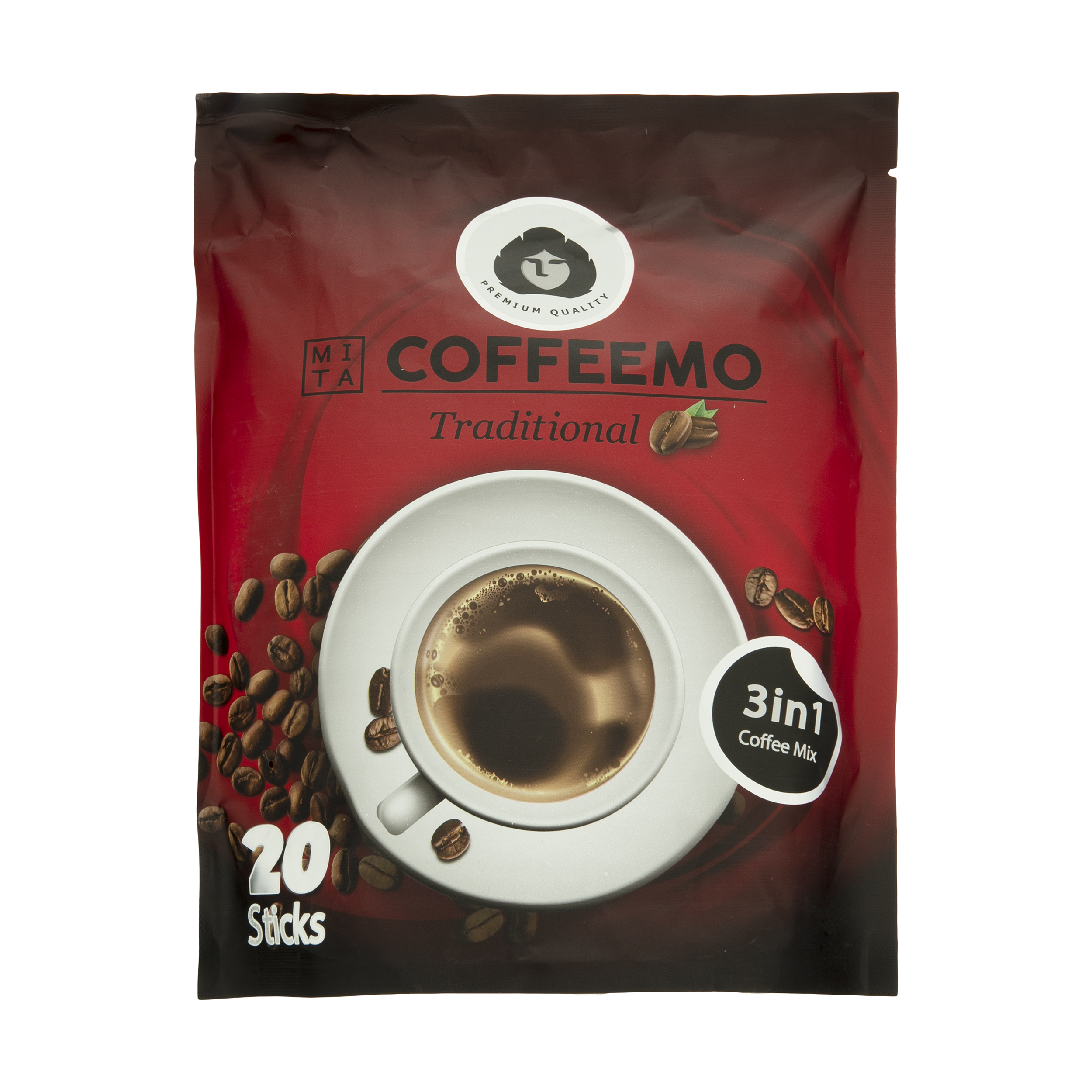 پودر قهوه فوری 1 × 3 تردیشینال کافیمو  - 20 ساشه 18 گرمی