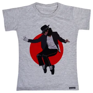 تی شرت آستین کوتاه دخترانه 27 مدل Michae Jackson کد MH50
