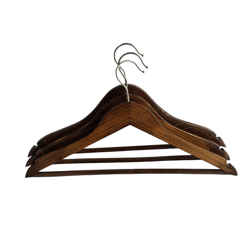 چوب لباسی مدل چوبی M6 بسته 6 عددی