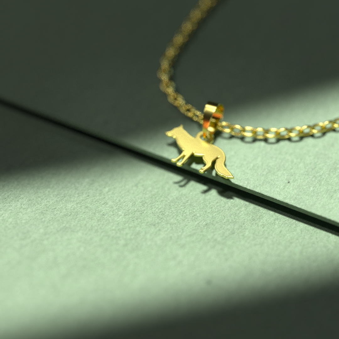 گردنبند طلا 18 عیار زنانه مدوپد مدل حیوان کد A3-1-1238