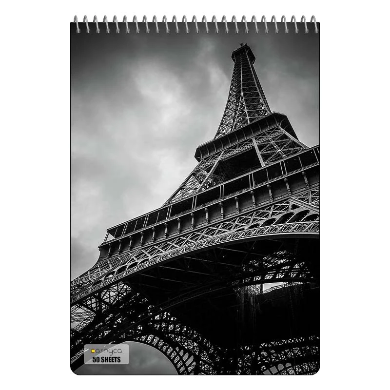 دفتر نقاشی 50 برگ سیمی کارنیکا طرح پاریس Paris کد 67421