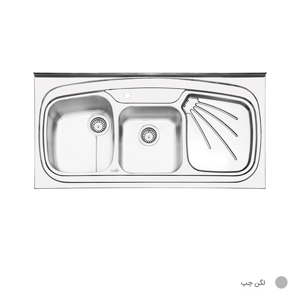 سینک ظرفشویی ایلیا استیل مدل 1013 روکار