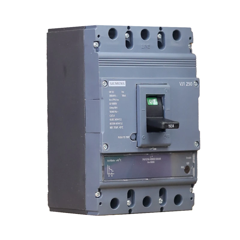 کلید اتوماتیک سه پل 160 آمپر زیمنس مدل زینوا کد 3VJ1216-5DB32-0AA0