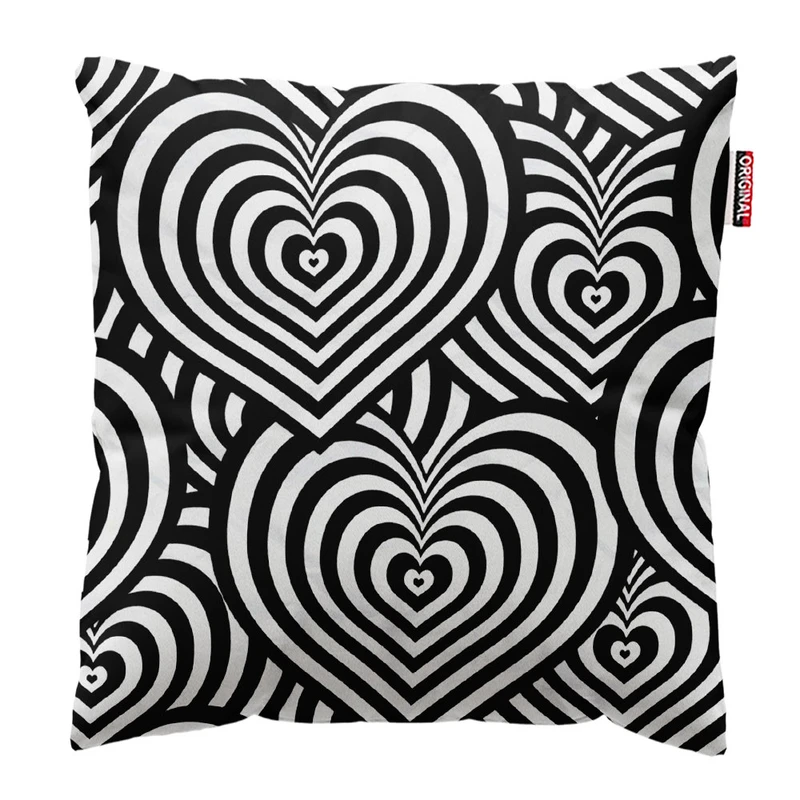  کوسن پاد آفرین طرح قلب کد 2254 سایز 30*30 سانتی متر