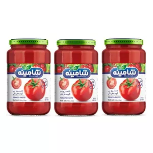 رب گوجه فرنگی غليظ شده شامينه - 700 گرم بسته 3 عددی