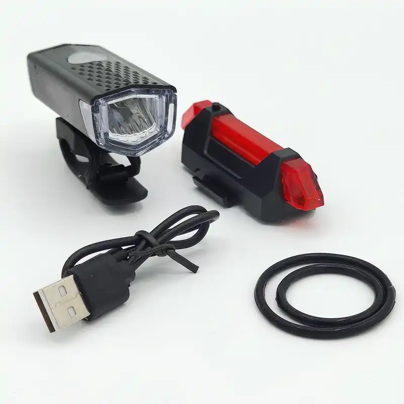 چراغ جلو و عقب دوچرخه مدل شارژی 200 لومن کد 760