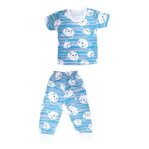 ست تی شرت و شلوار نوزادی مدل گربه 001