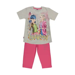ست تی شرت و شلوارک دخترانه مدل ladybug کد K3
