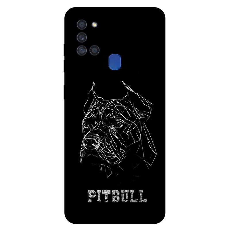 کاور مگافون طرح پیتبول مدل 1883 مناسب برای گوشی موبایل سامسونگ Galaxy A21 S 