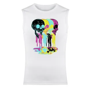 تاپ مردانه مدل اسکلت کد 109 رنگ سفید