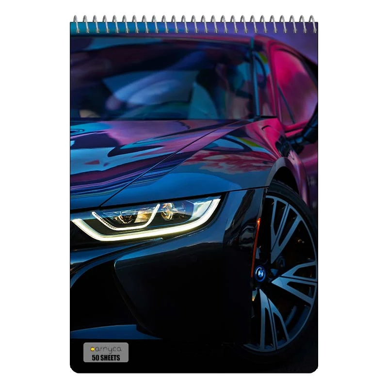 دفتر نقاشی 50 برگ سیمی کارنیکا طرح ب ام و BMW کد 45070