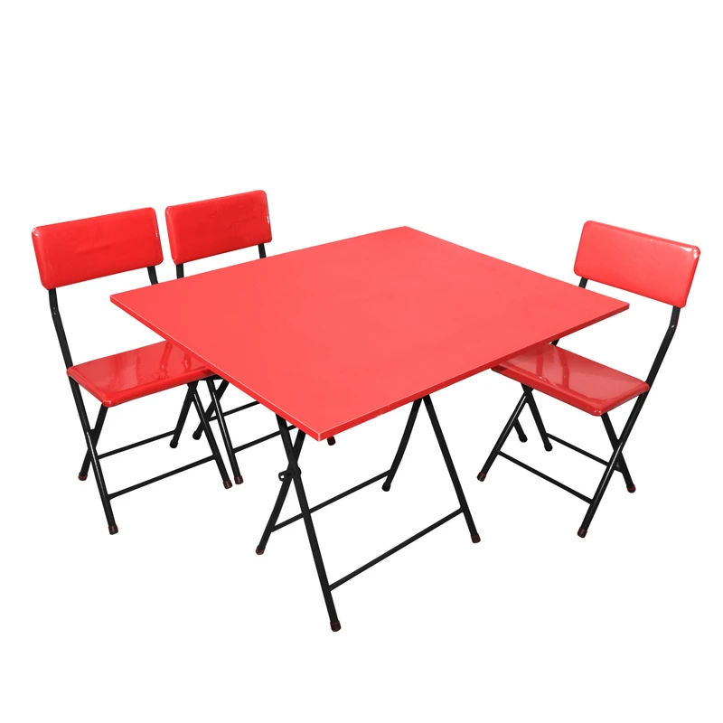 میز و صندلی ناهارخوری سه نفره میزیمو مدل تاشو کد 10207 