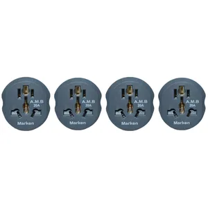 مبدل برق 3 به 2 مارکن مدل KT-168 16A بسته 4 عددی