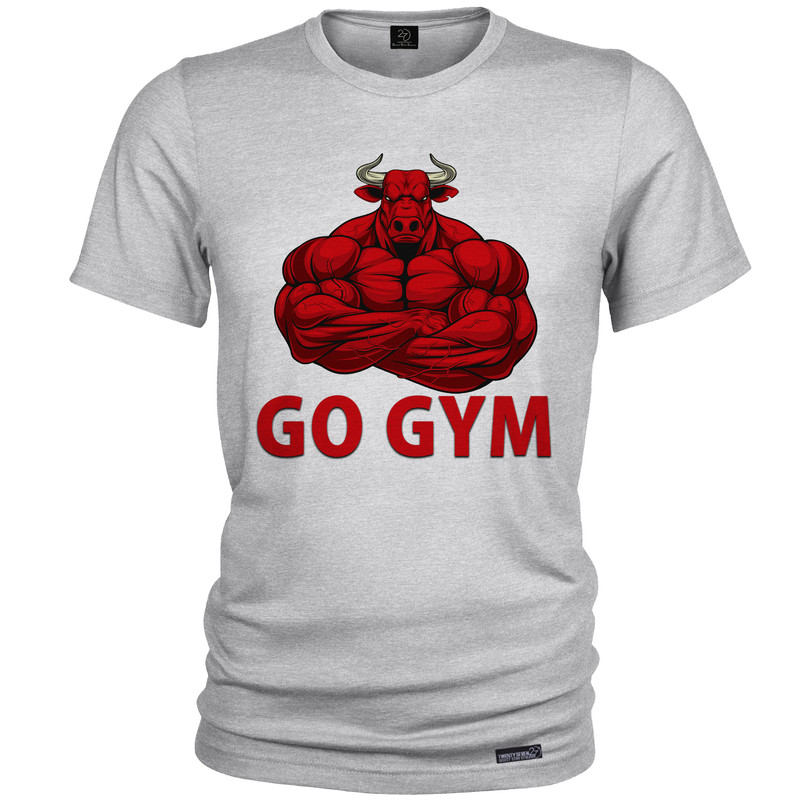 تی شرت آستین کوتاه مردانه 27 مدل Go Gym کد MH1414