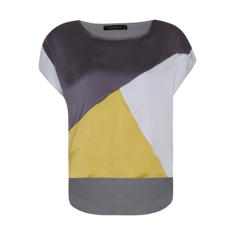 بلوز زنانه گردیه مدل 304253-yellow white