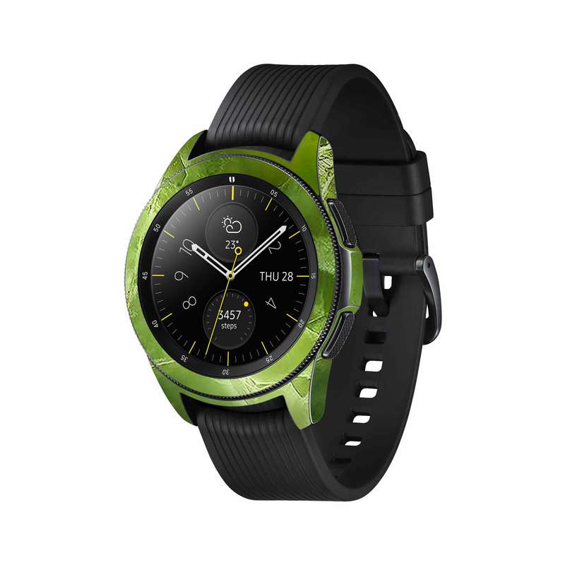 برچسب ماهوت طرح Green-Crystal-Marble مناسب برای ساعت هوشمند سامسونگ Galaxy Watch 42mm