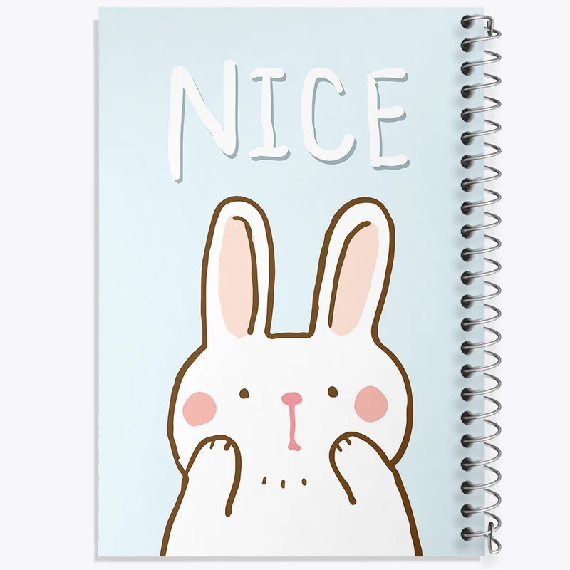 دفتر شطرنجی 50 برگ خندالو مدل خرگوش کیوت کد N1367