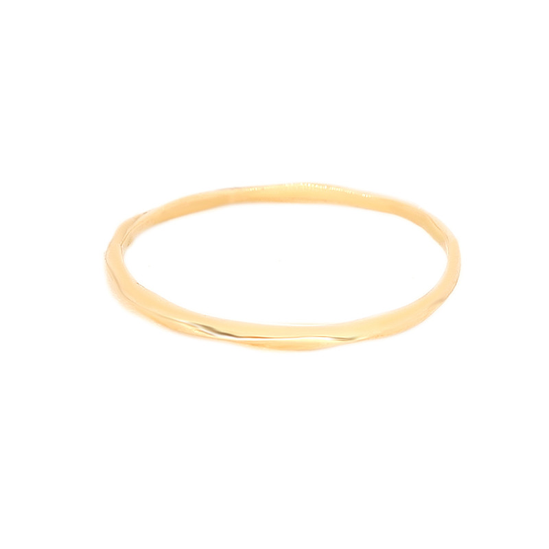 انگشتر طلا 18 عیار زنانه ماوی گالری مدل تسمه پیچ سایز 62