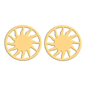 گوشواره طلا 18 عیار زنانه فرشته مدل اسلیمی WEL-000036
