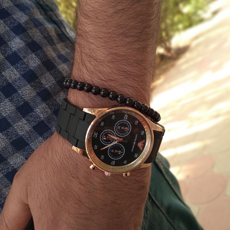 دستبند مردانه مدل HC058 مجموعه دو عددی