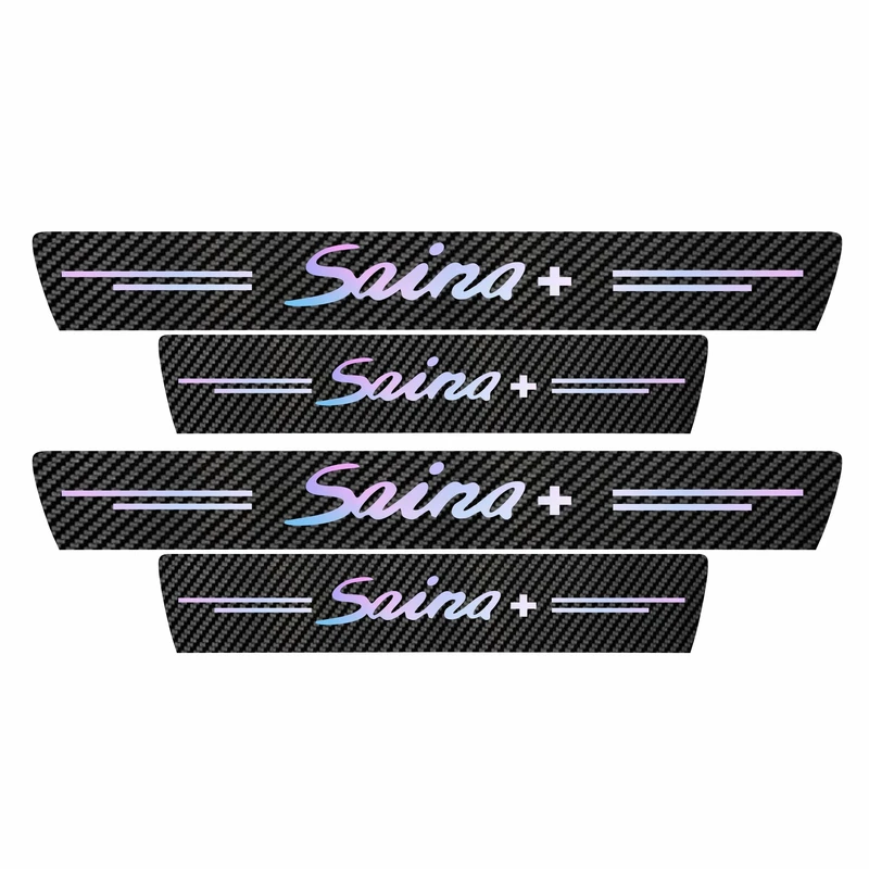 برچسب پارکابی خودرو سولگی مدل کربن کد J58 مناسب برای ساینا پلاس بسته 4 عددی