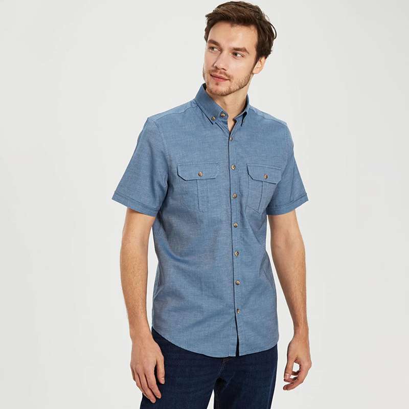 پیراهن آستین کوتاه مردانه ال سی وایکیکی مدل جین 0S4334Z8