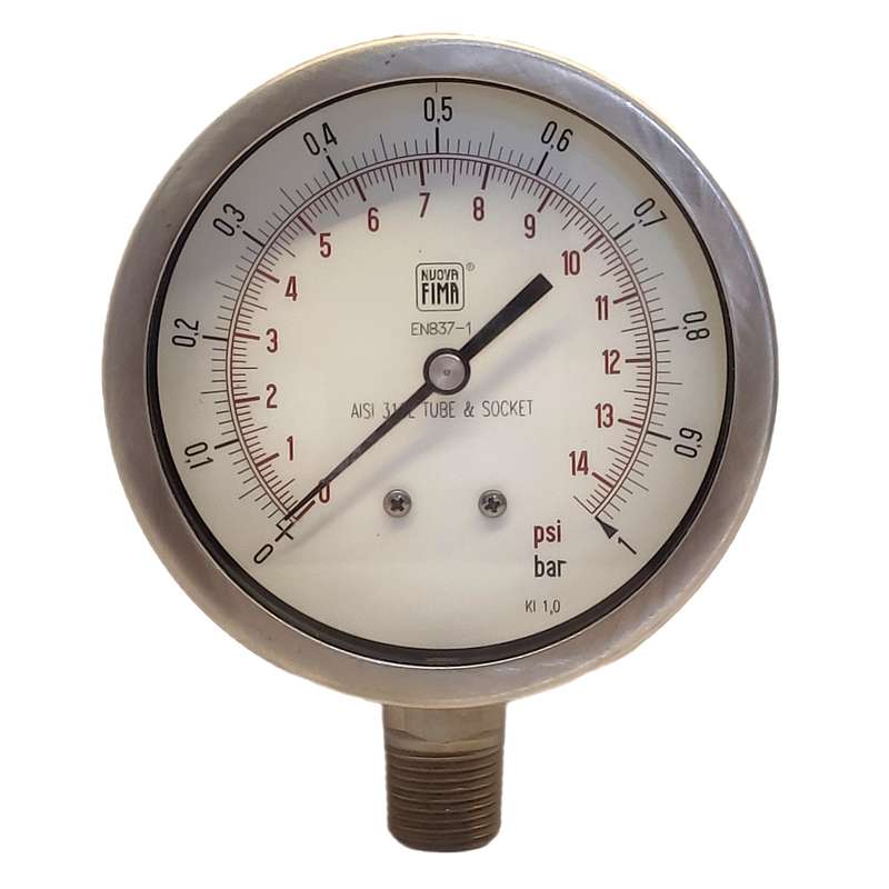 گیج فشار نووا فیما مدل 1bar-10cm گیج فشار نووا فیما مدل 1bar-10cm