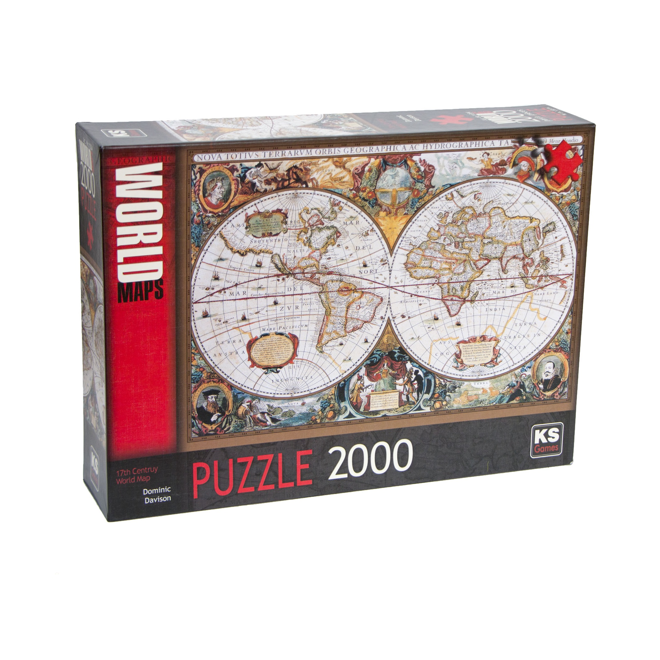 پازل 2000 تکه کا اس گیمز طرح نقشه قدیمی جهان کد 11204