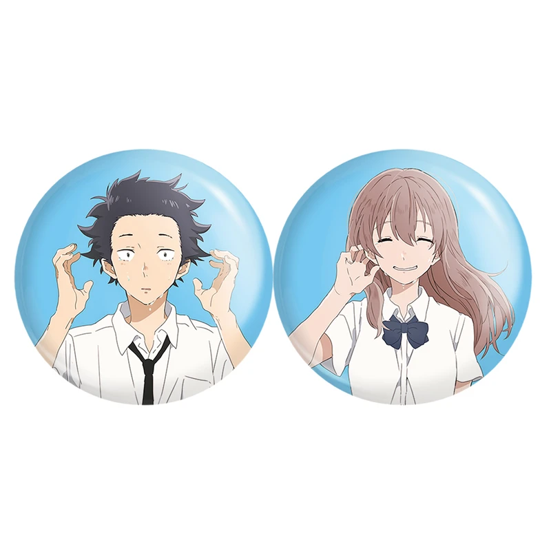 مگنت خندالو مدل انیمه صدای خاموش A Silent Voice کد A91 مجموعه 2 عددی