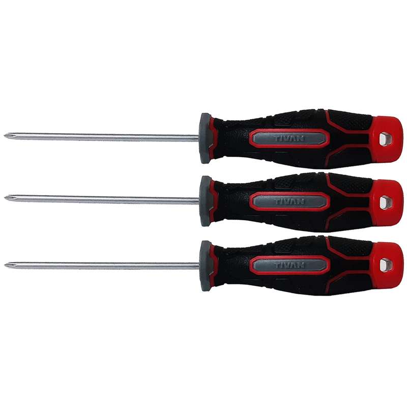 پیچ گوشتی چهارسو تیوان مدل AT - 3x75 مجموعه سه عددی