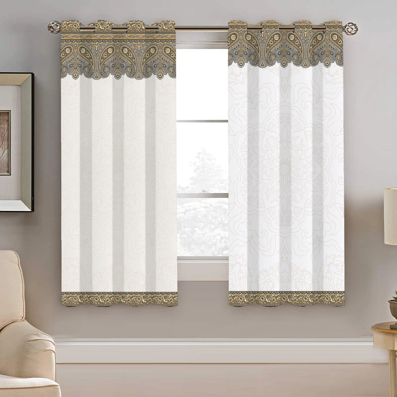 پرده نیروانا طرح سنتی مدل مخمل کد 4524 سایز 140×200 سانتی متر