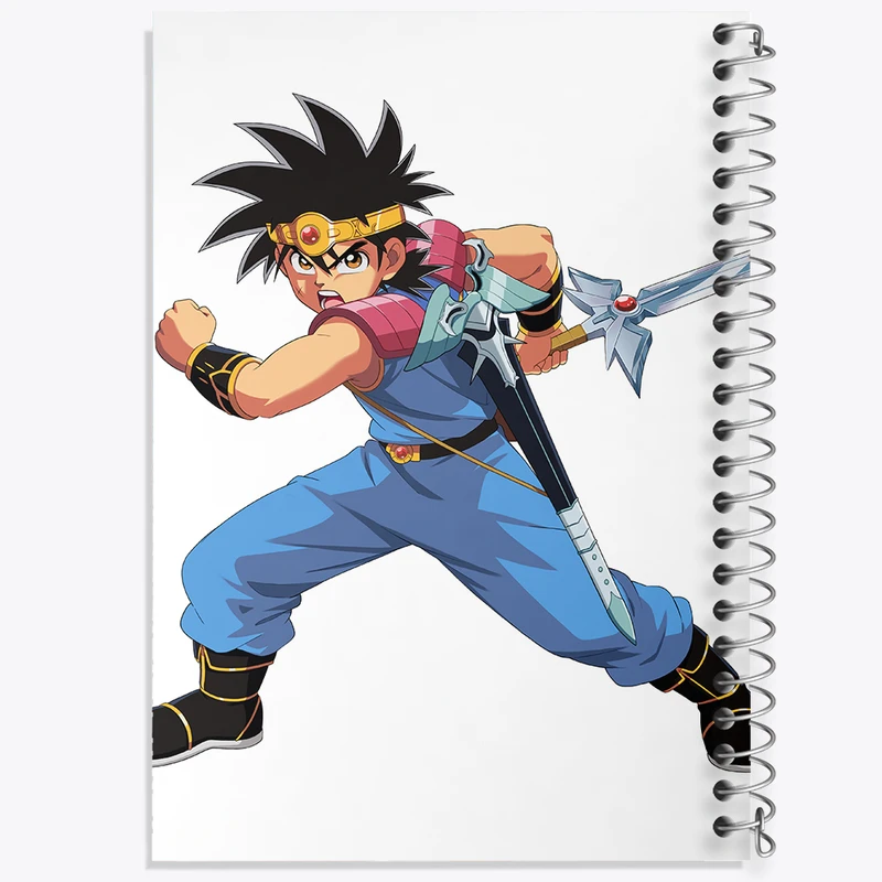 دفتر مشق 100 برگ خندالو طرح بازی دراگون کوئست (Dragon Quest) کد 35267