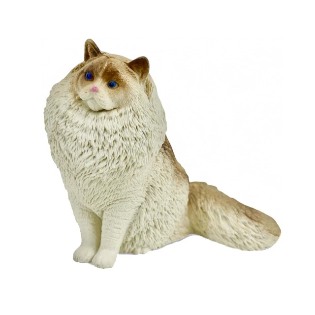 فیگور مدل گربه رگدال طرح Sitting Regdoll کد CA954-2 ارتفاع 7 سانتی‌متر