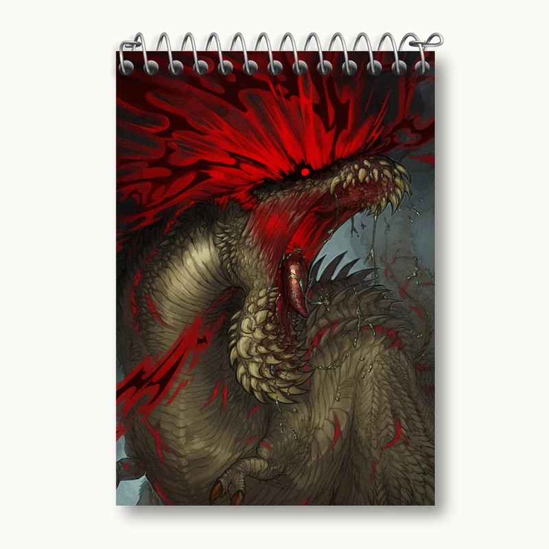 دفتر یادداشت 50 برگ خندالو مدل بازی شکارچی هیولا (Monster Hunter) کد 33248