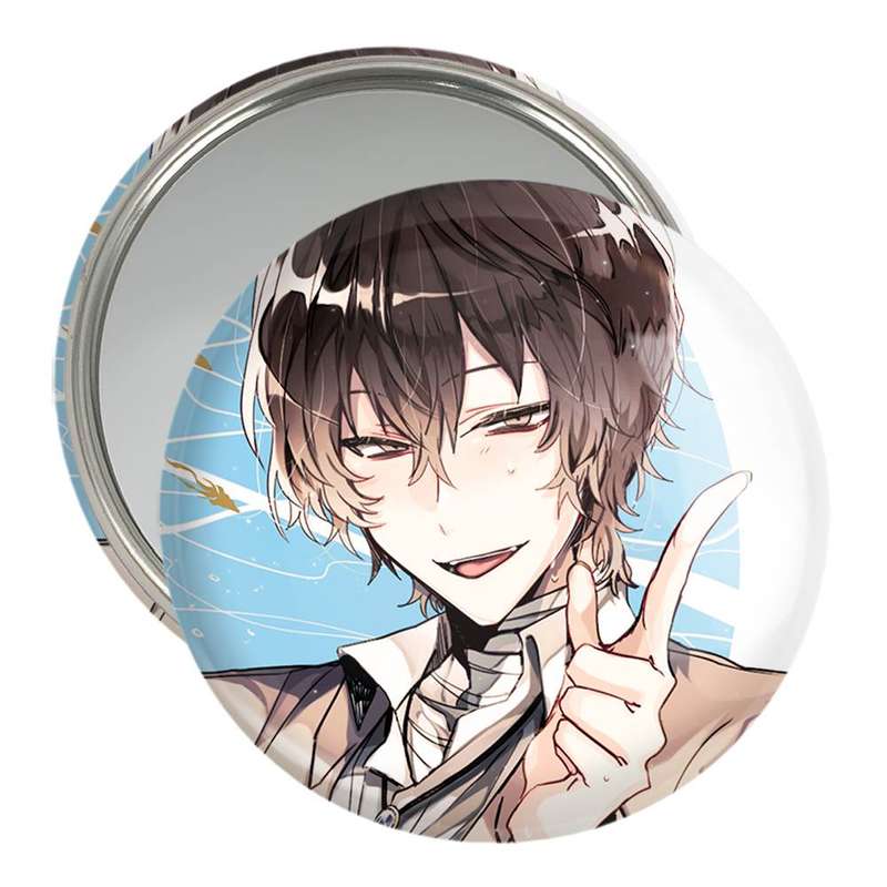 آینه جیبی خندالو مدل اوسامو دازای انیمه سگ های ولگرد بانگو  کد 11755