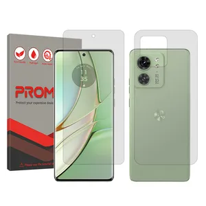 Promate Resistant model transparent screen protector suitable for Motorola Edge 40 mobile phone Along with the phone back protector