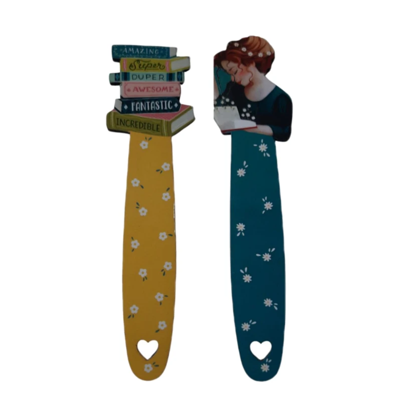 نشانگر کتاب طرح دختر کتابخوان کد 099 مجموعه 2 عددی