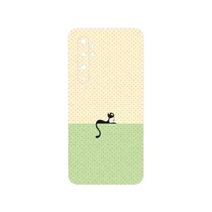 MAHOOT Minimal Internet Cat Icon Cover Sticker for Xiaomi Mi Note 10 Lite