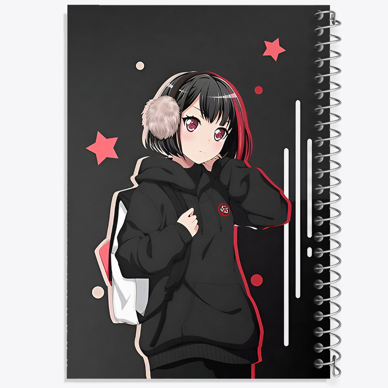 دفتر مشق 100 برگ خندالو طرح دختر انیمه ای کد N3394