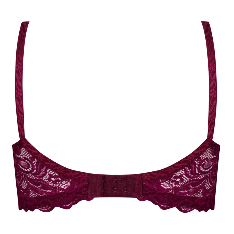 سوتین زنانه ماییلدا مدل بدون فنر کد 5036 رنگ زرشکی