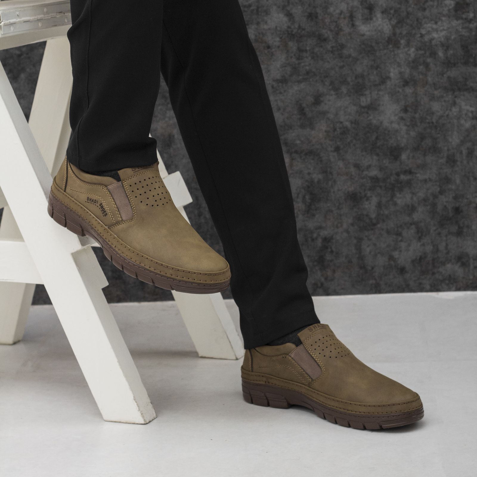 کفش مردانه مدل سهند کد arya رنگ قهوه ای -  - 2