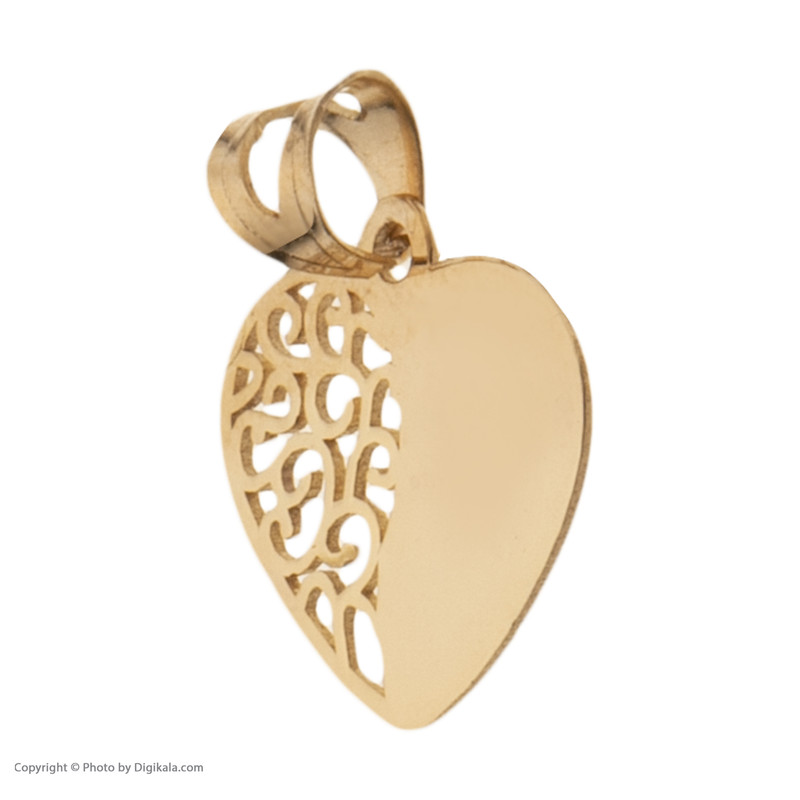 آویز گردنبند طلا 18 عیار زنانه مایا ماهک مدل MM1485 طرح قلب