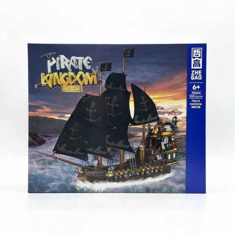 ساختنی 1330 تکه ژیومگ مدل کشتی دزدان دریایی کد 982004