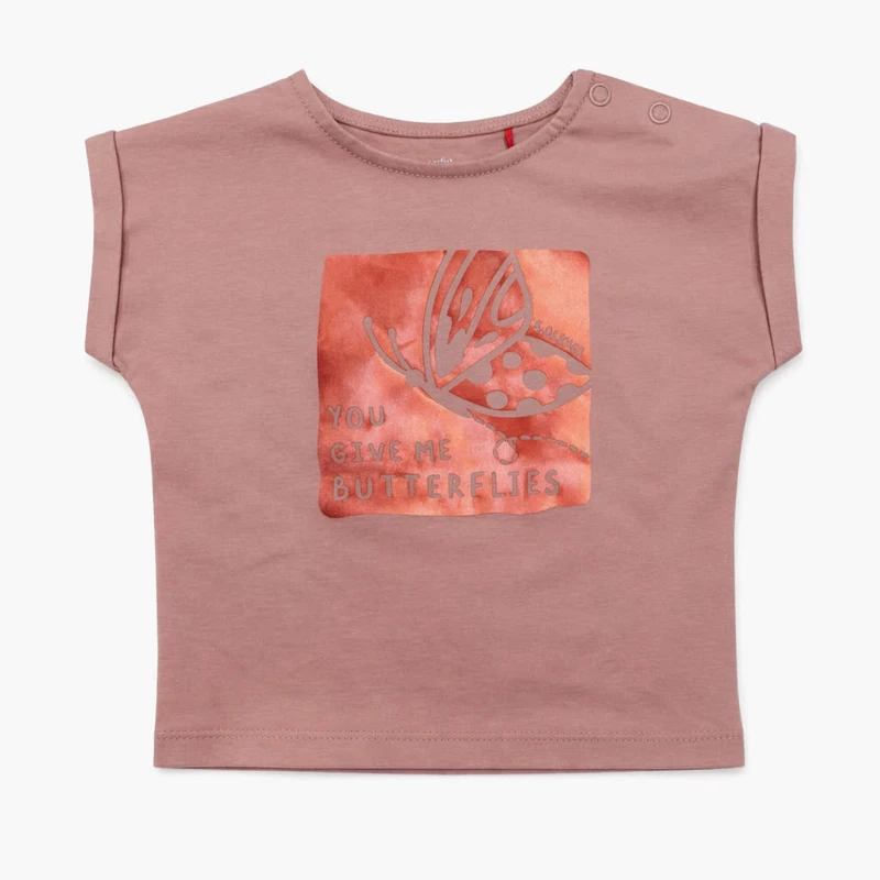 تی‌شرت آستین کوتاه دخترانه اس.اولیور مدل butterfly