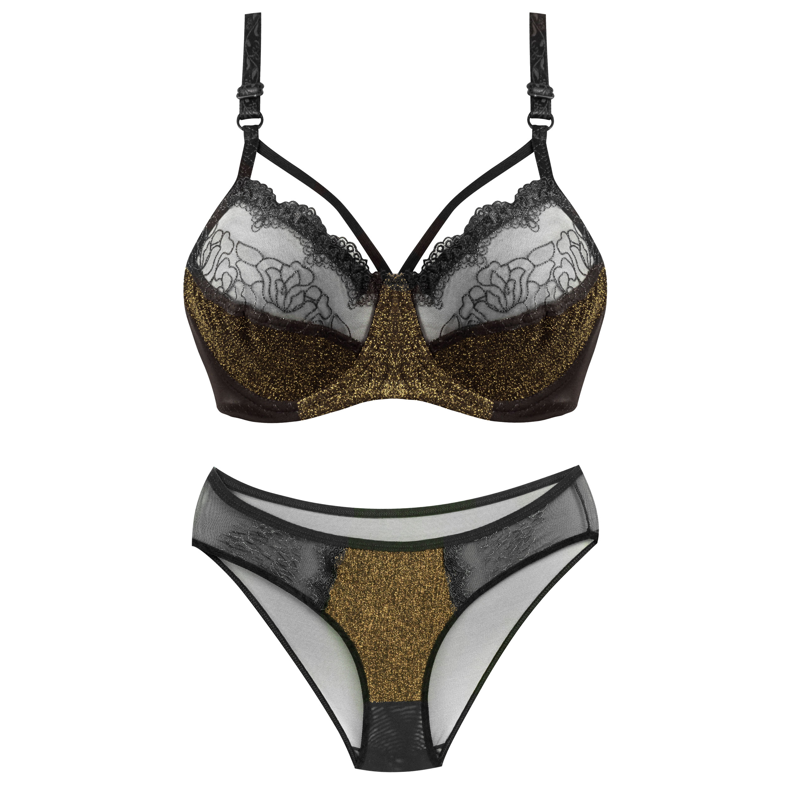 ست شورت و سوتین زنانه ماییلدا مدل 3590-GO