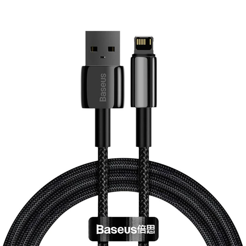 کابل USB به لایتنینگ باسئوس مدل Tungsten Gold طول 1 متر