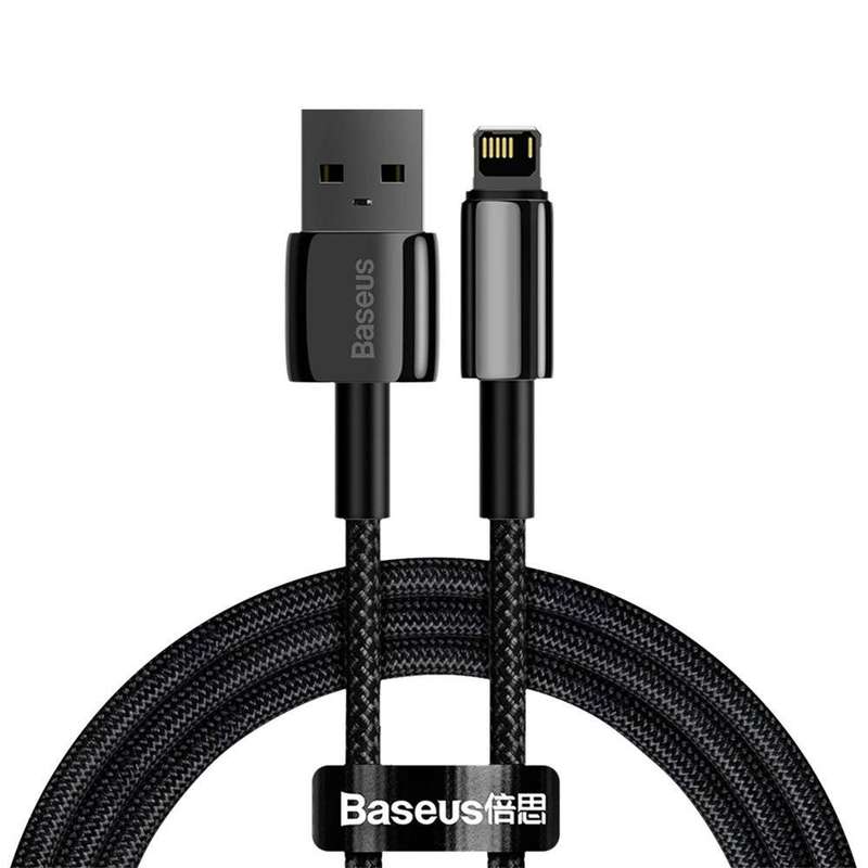 کابل USB به لایتنینگ باسئوس مدل Tungsten Gold طول 1 متر