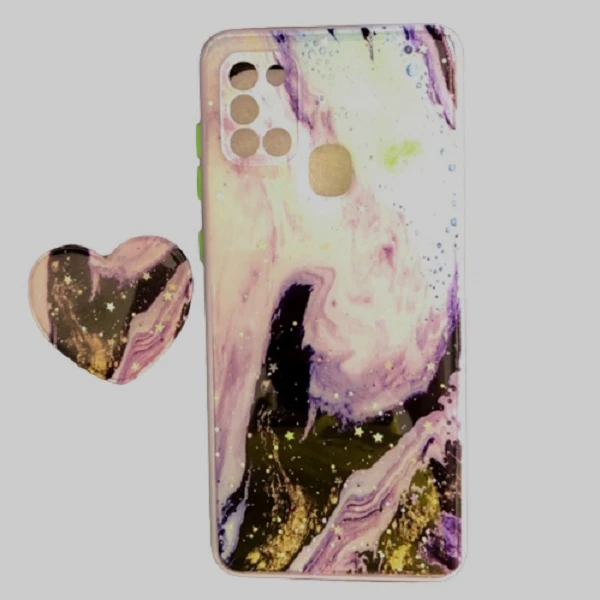 کاور مدل 6 کهکشانی مناسب برای گوشی موبایل اپل IPhone 6/6S به همراه پایه نگهدارنده