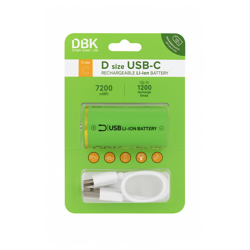  باتری قابل شارژ D دی بی کی مدل USB-C LI-ION