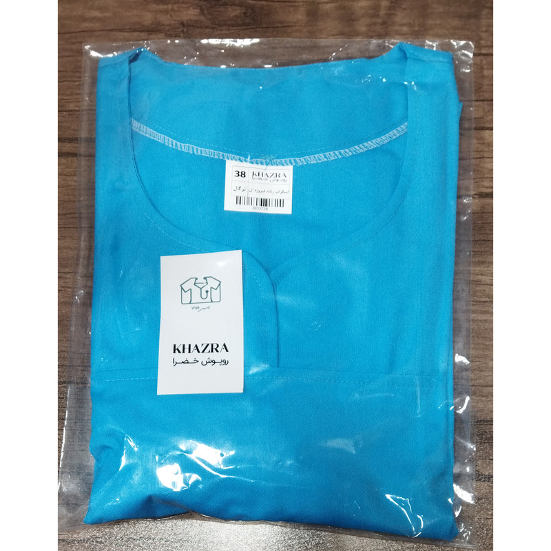 ست روپوش و شلوار اتاق عمل زنانه خضرا مدل اسکراب کد 38037